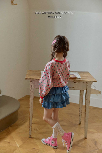 Ellie denim cancan skirt