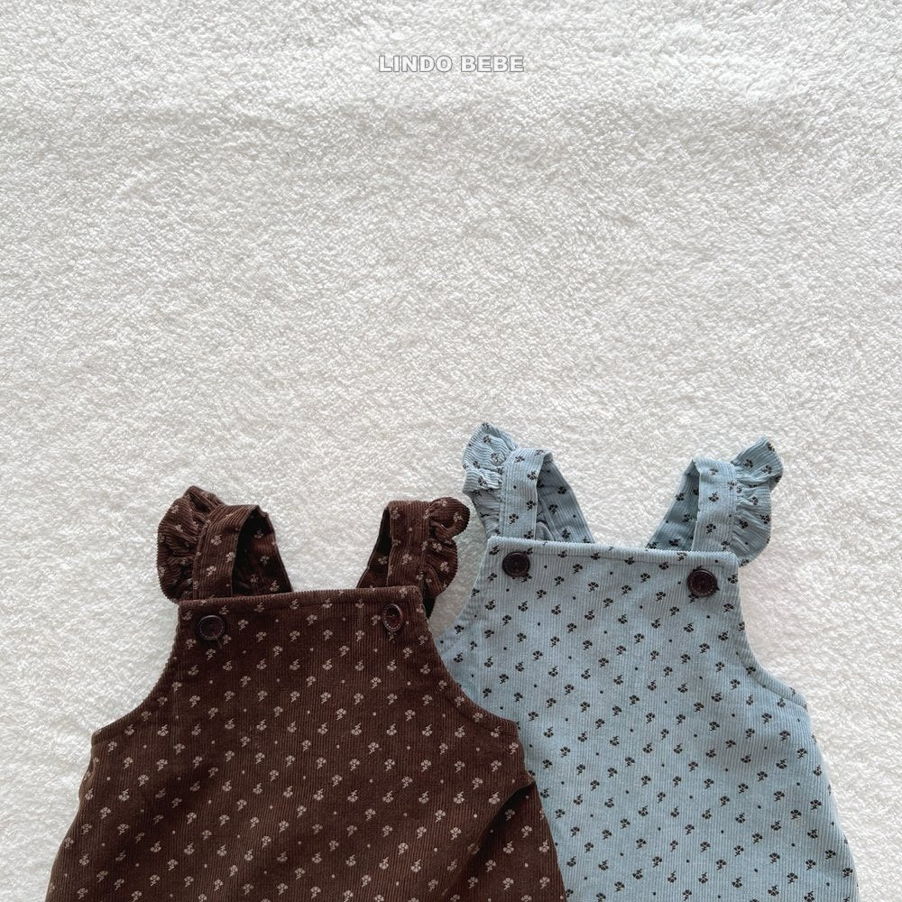 Floral frill suspenders