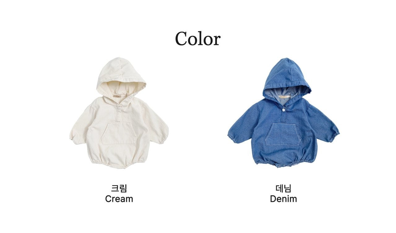 Stitched hoodie onesie