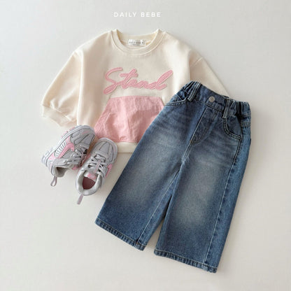 Rustling pocket sweatshirt