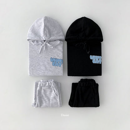White cat hoodie set