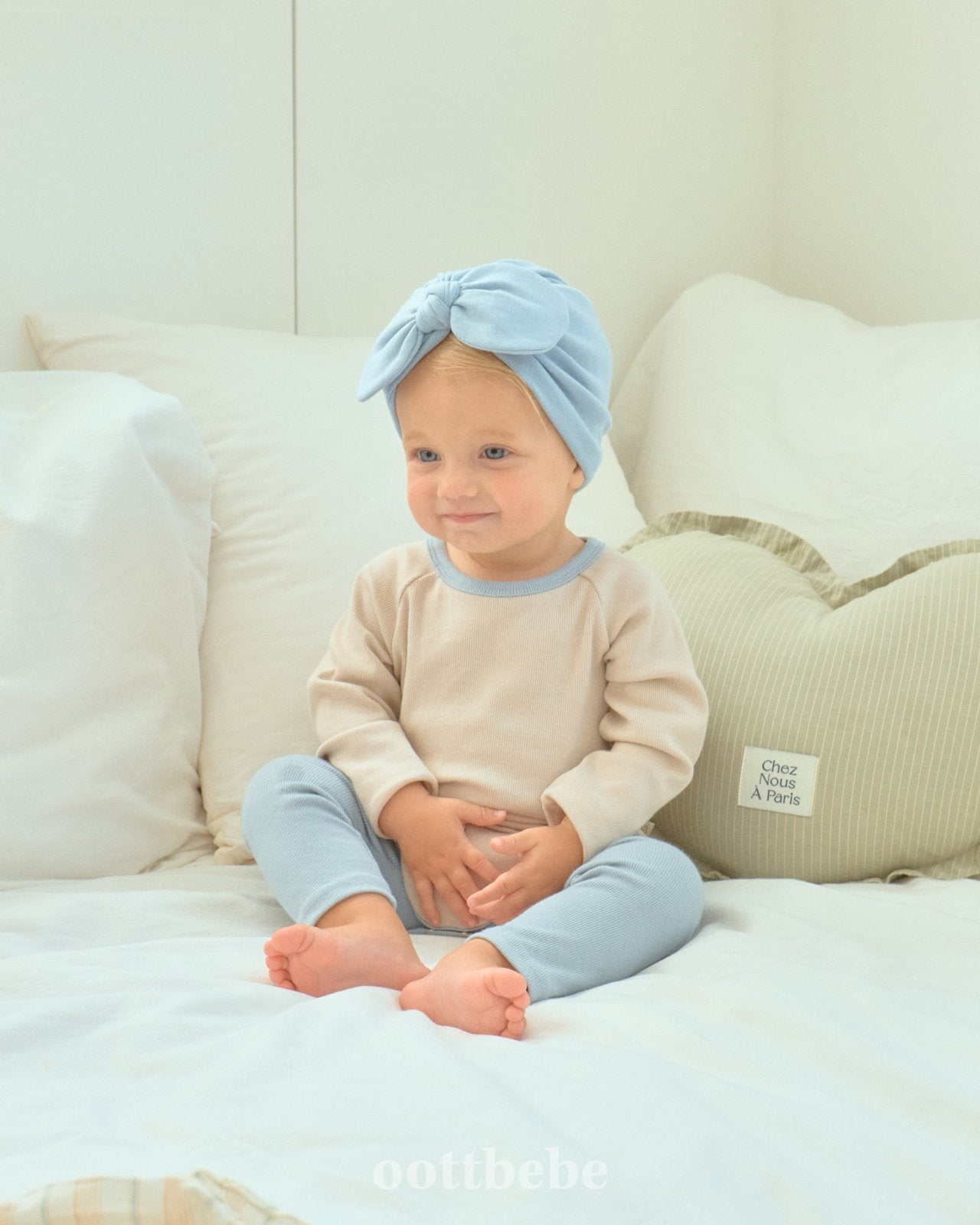 Pudding modal ribbed onesie set