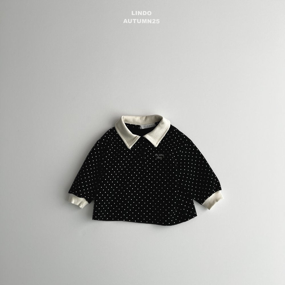 Little dot collar shirt