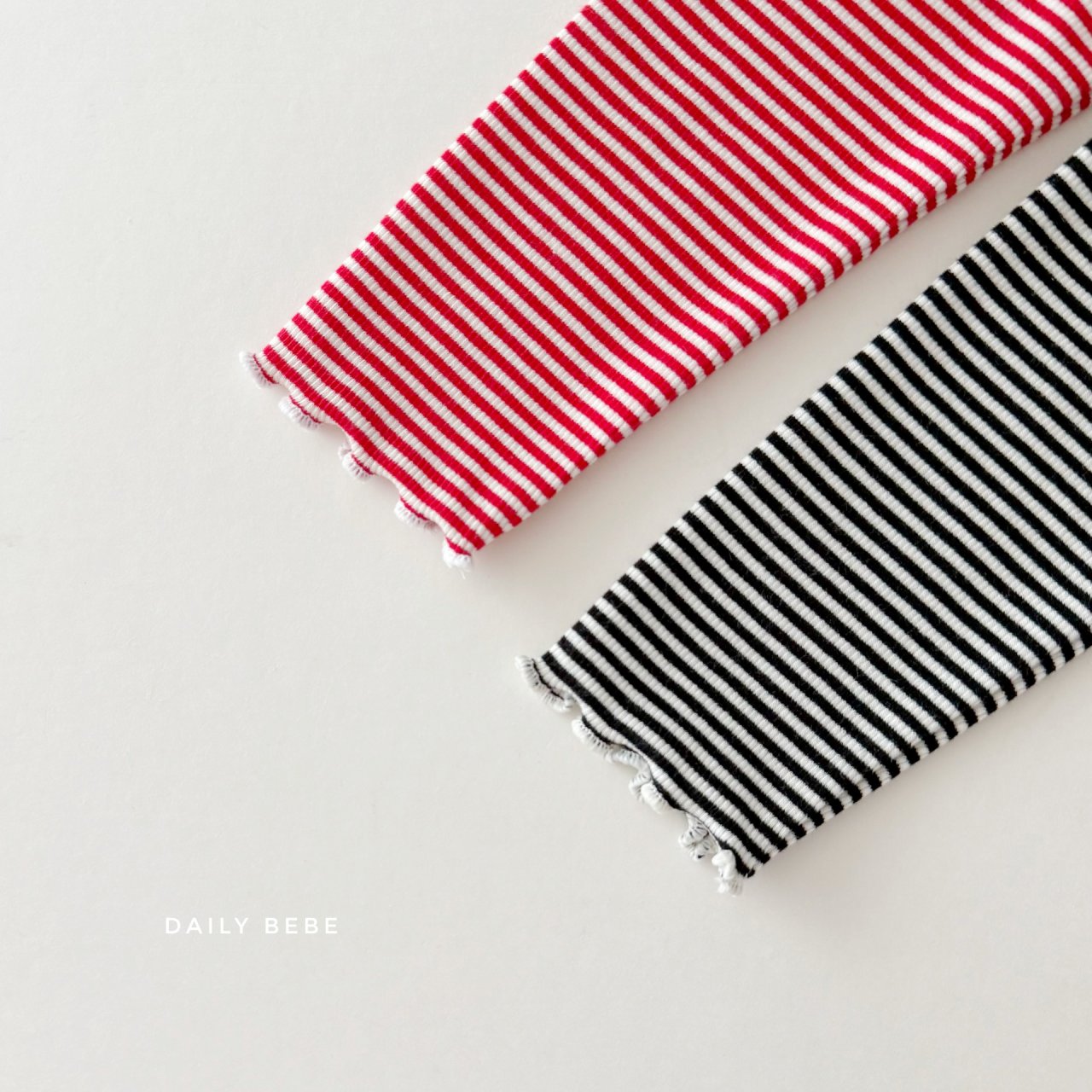 Striped button top