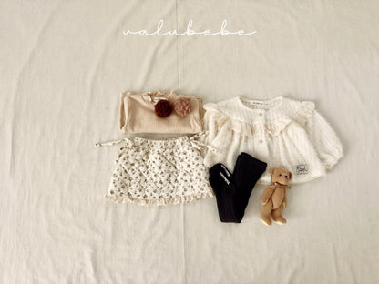 Lace yolk cardigan
