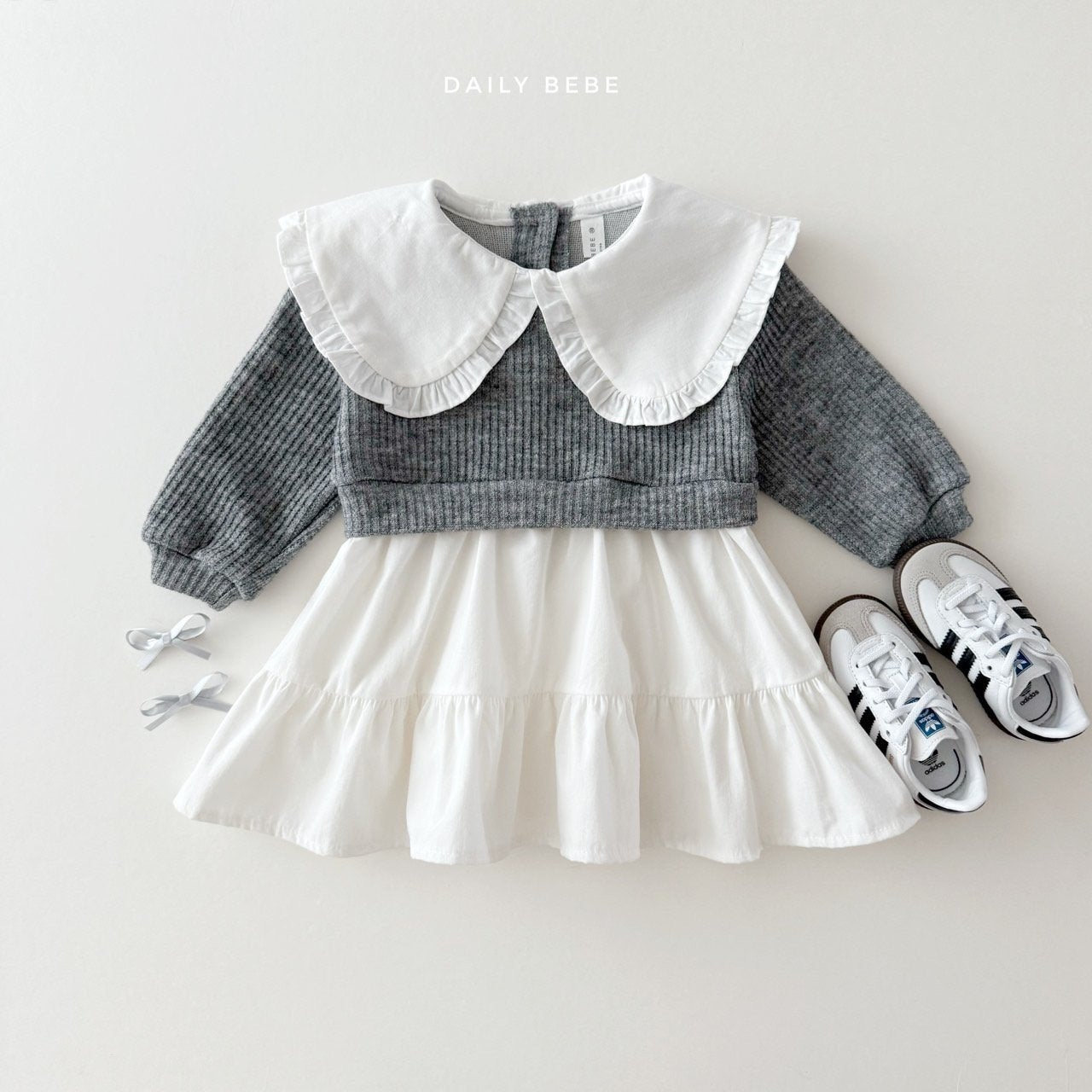 [Ready to Ship] Knit accent dress
