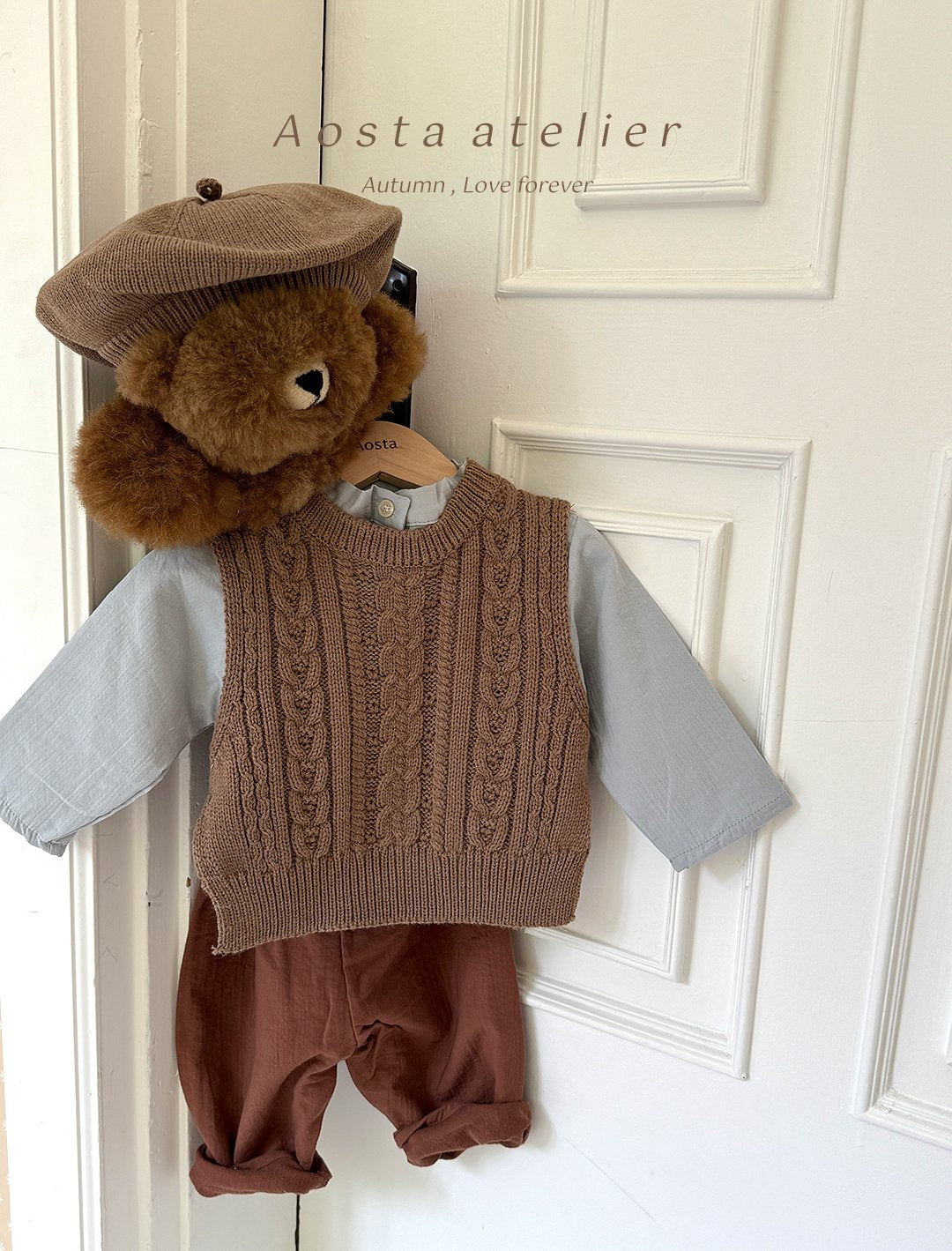 Simple knit vest