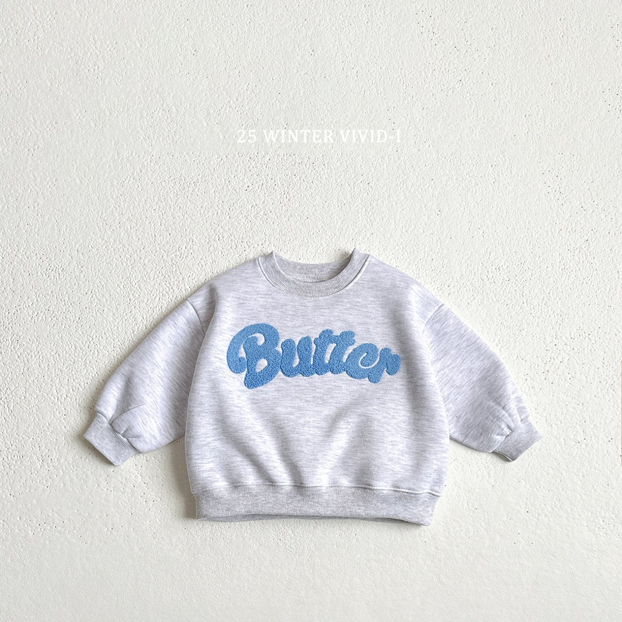 Butter boucle embroidered sweatshirt