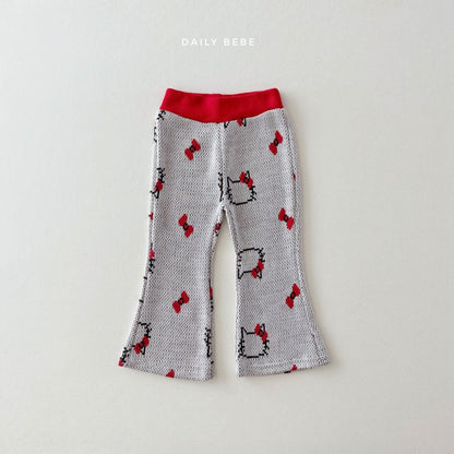 Jacquard bootcut set