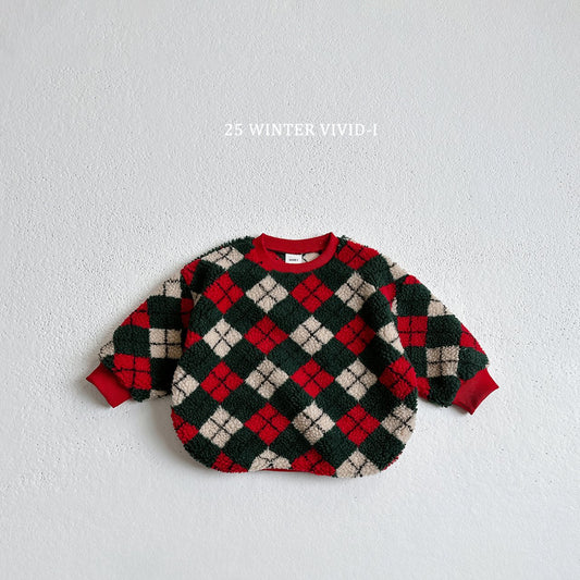 Wool pattern sweatshirt