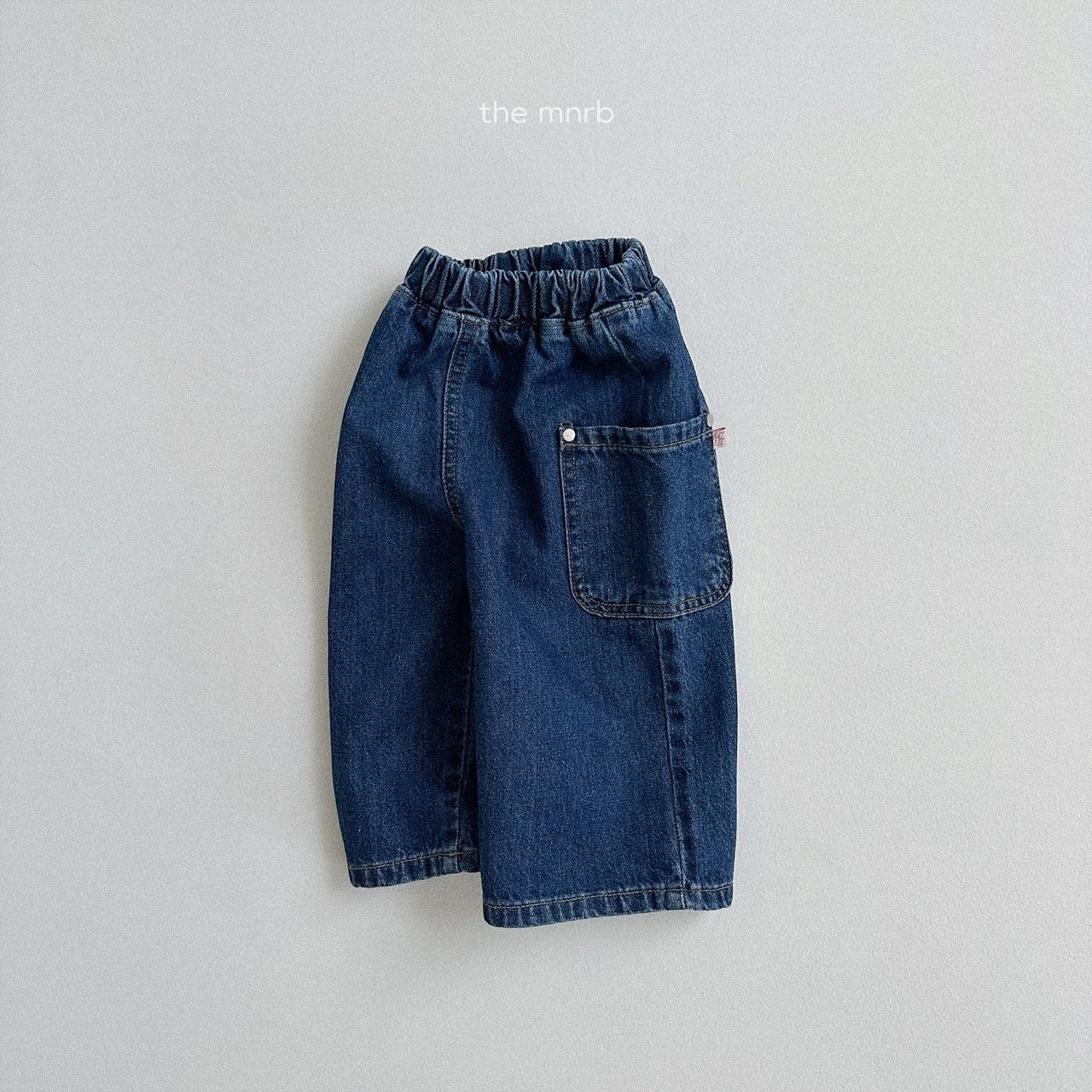 Side denim pants