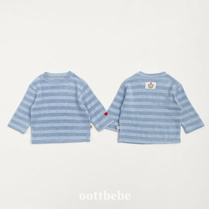 Mixed stripes top
