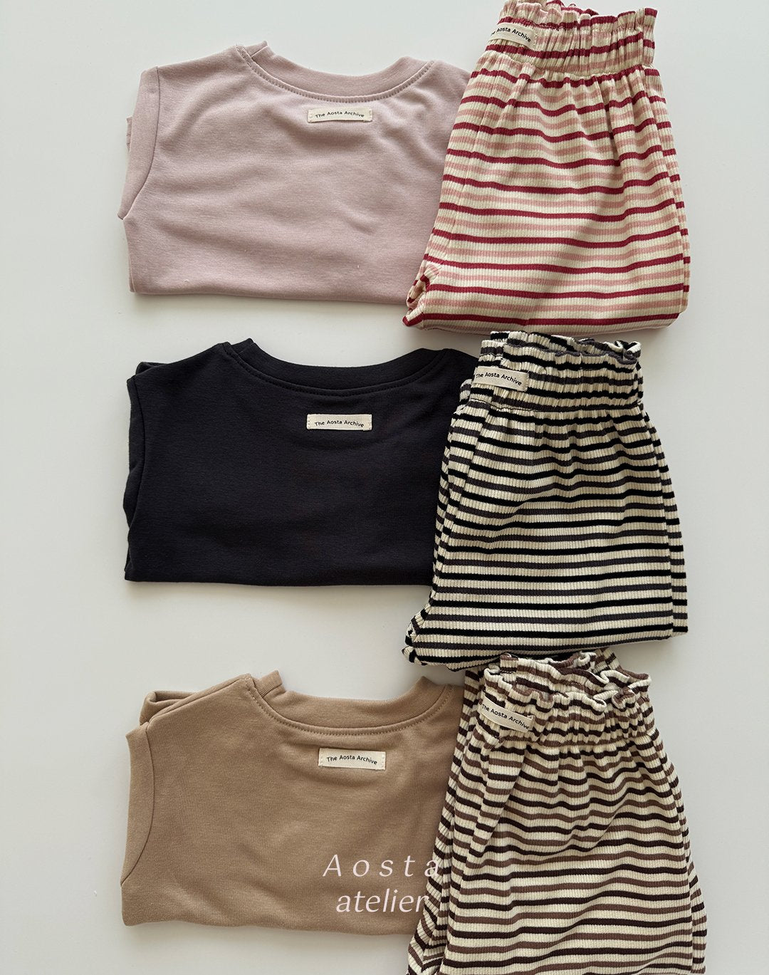 Striped chocolate pants