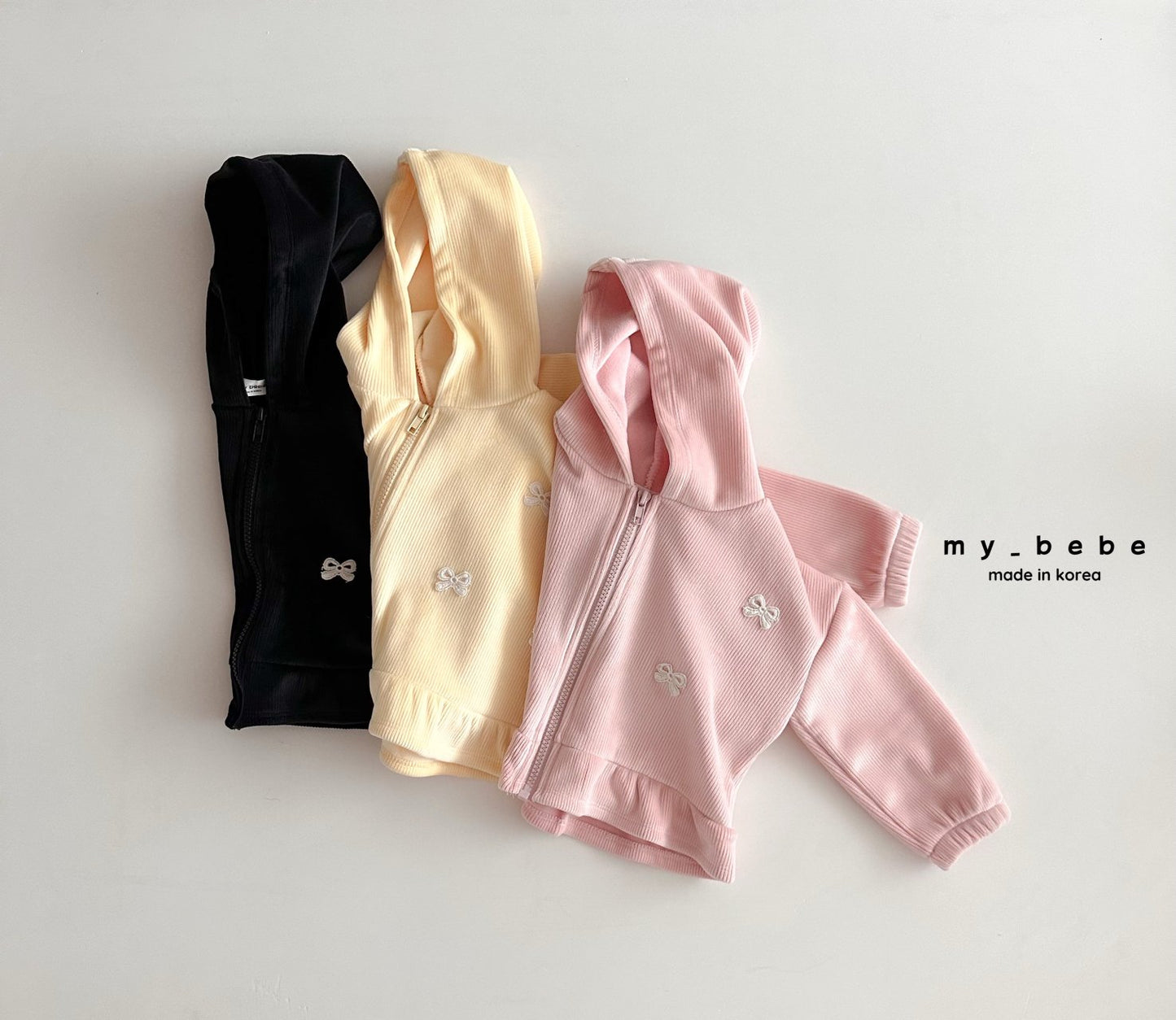 Velour frill zip up