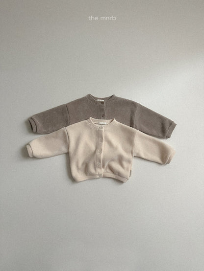 Velour cardigan