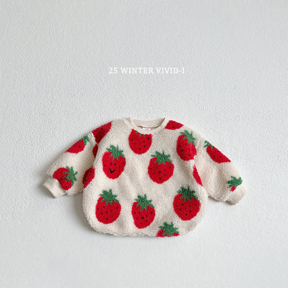 Wool pattern sweatshirt