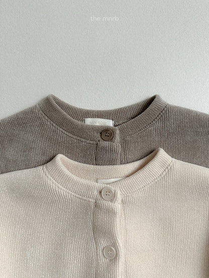 Velour cardigan