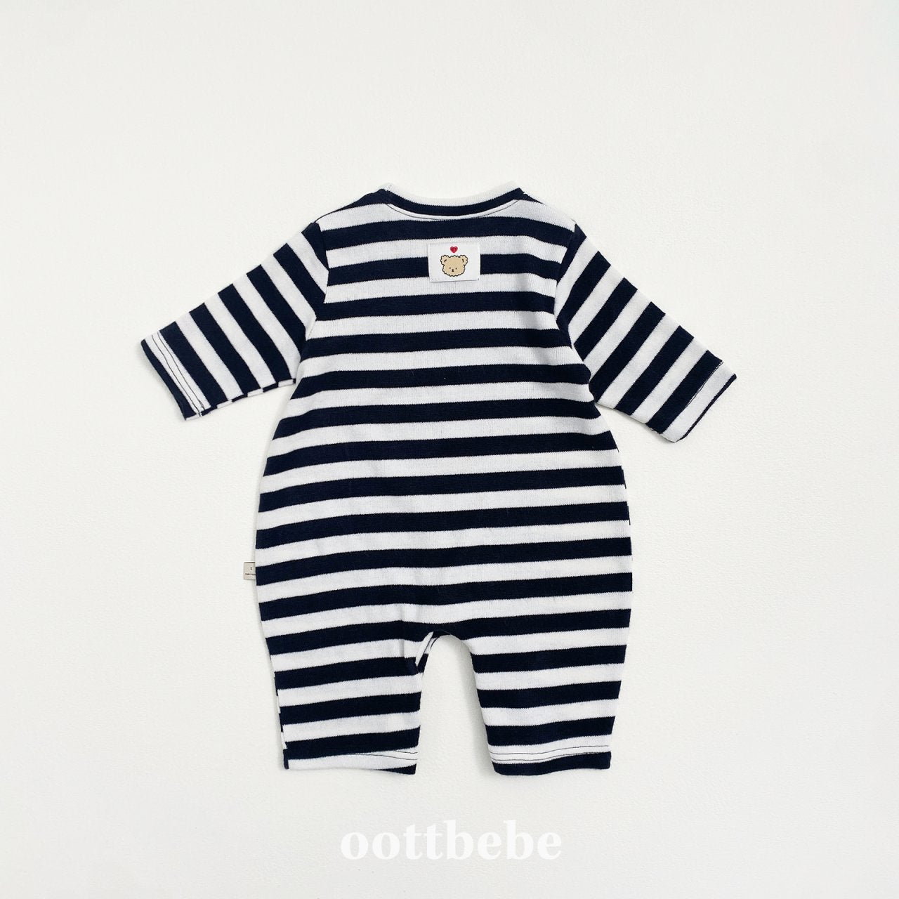 Mixed stripes onesie
