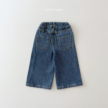 Fleece-lined denim pants