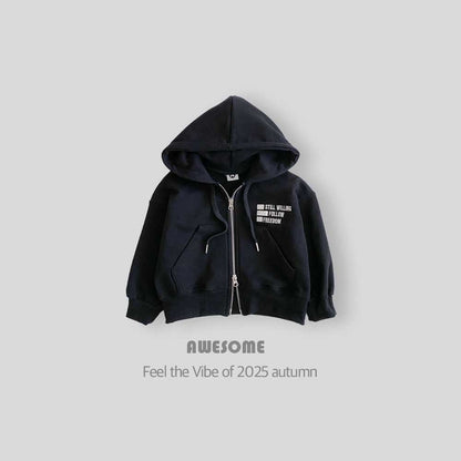 Four season 2-way hooded zip-up