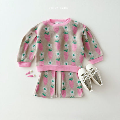 Jacquard bootcut set