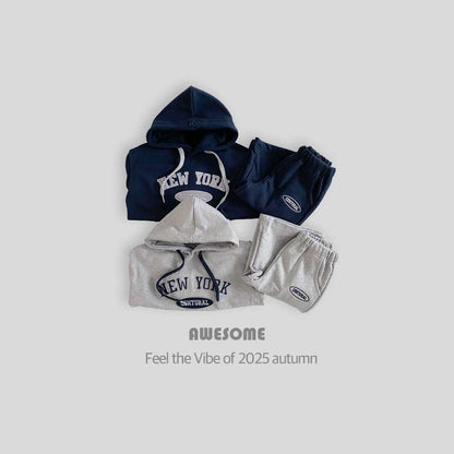 NY fleece hoodie set