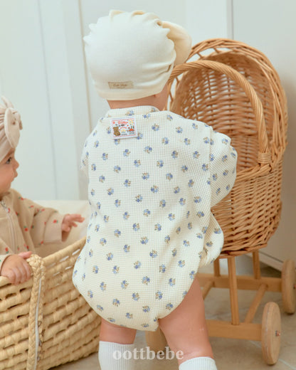 Sweet waffle anorak suit