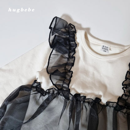 Lace frill wing shirt