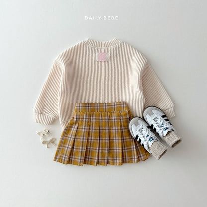 Checkered school skirt