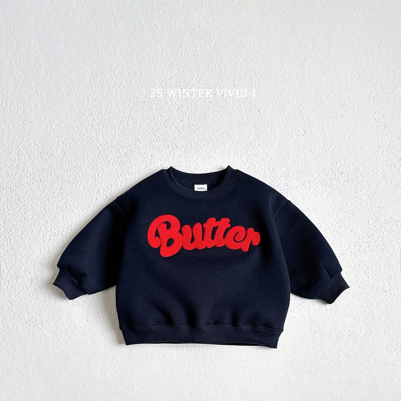 Butter boucle embroidered sweatshirt