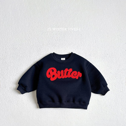 Butter boucle embroidered sweatshirt