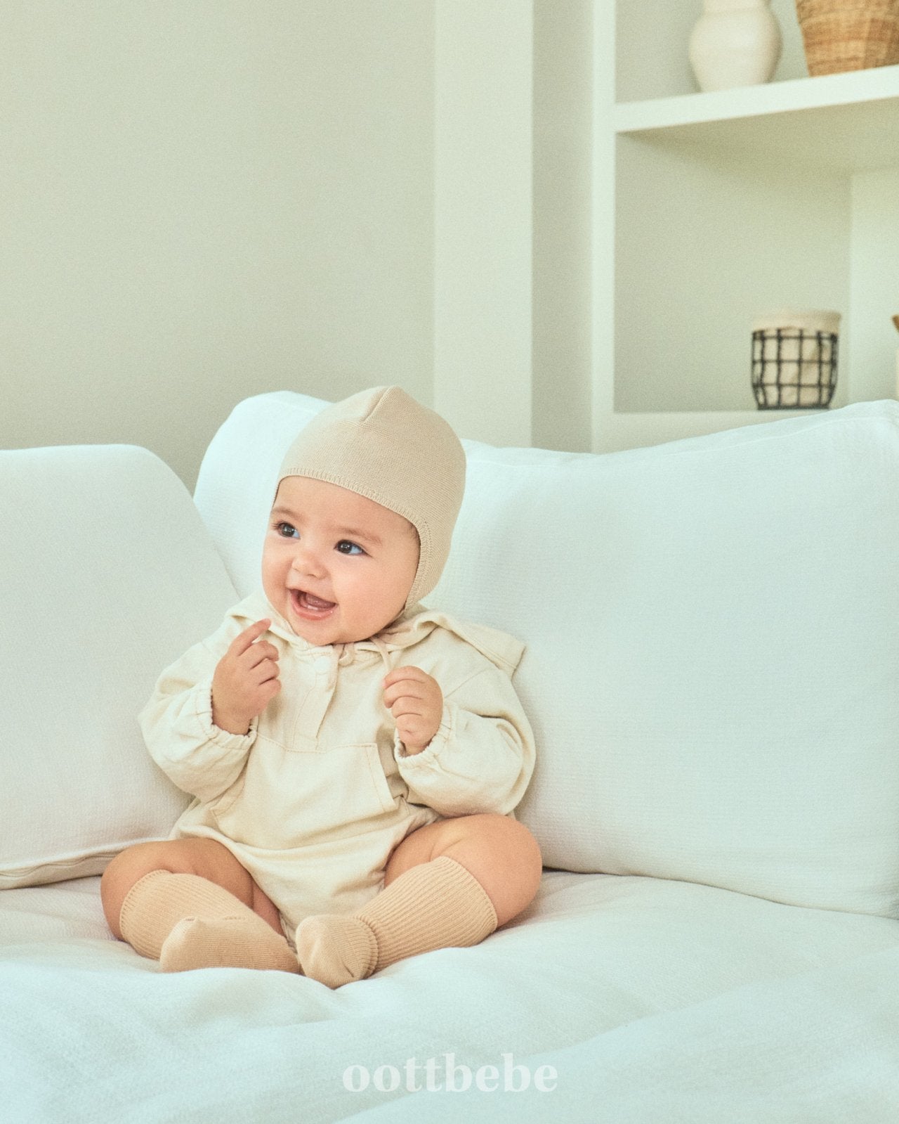 Stitched hoodie onesie