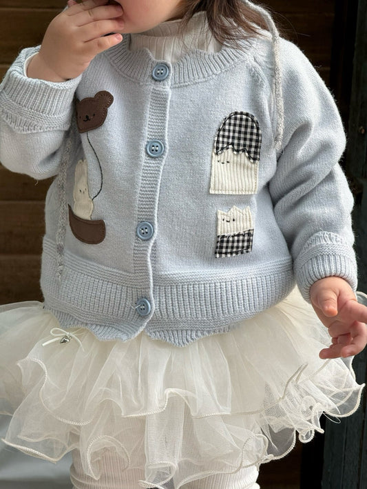 Cotton candy knit cardigan