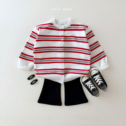 Multi-striped cardigan