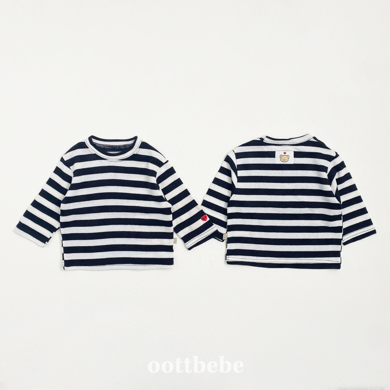 Mixed stripes top
