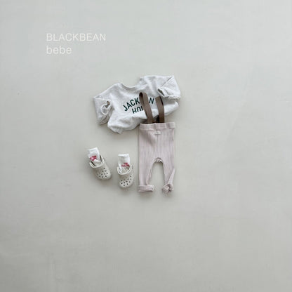 Cozy baby suspender pants