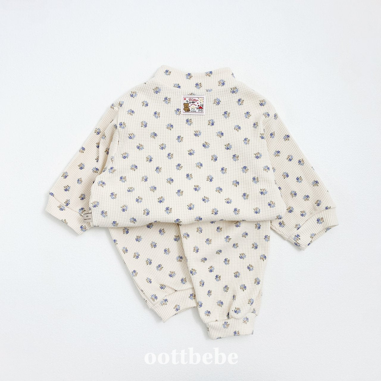 Sweet waffle anorak set