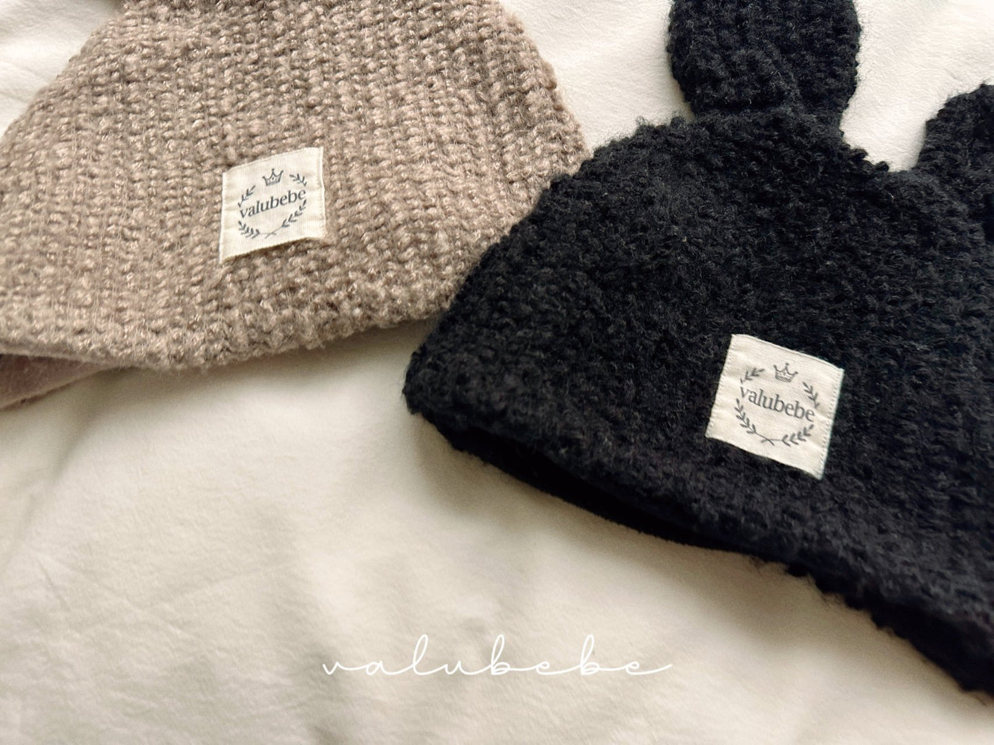 Boucle bear beanie