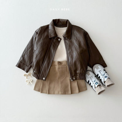Leather kkakkha jacket