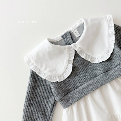 [Ready to Ship] Knit accent dress