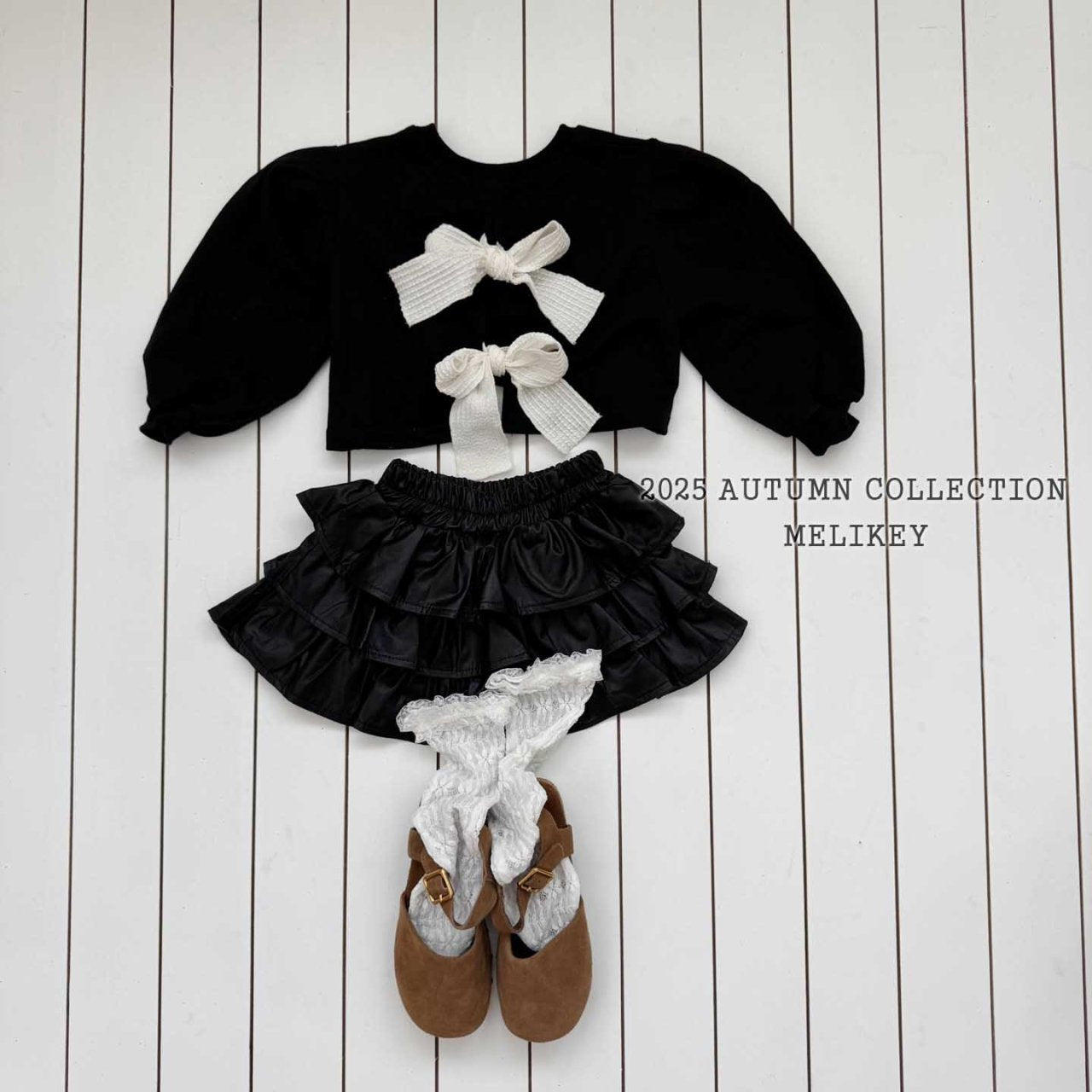Cancan leather skirt