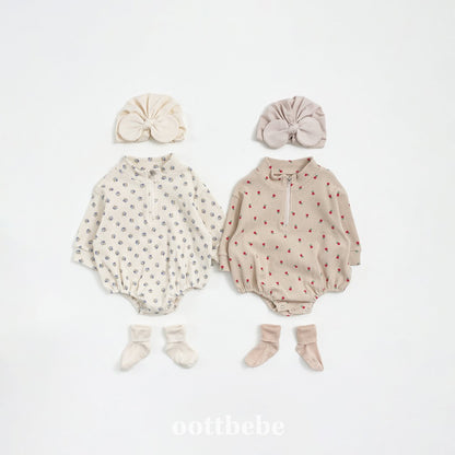 Sweet waffle anorak suit