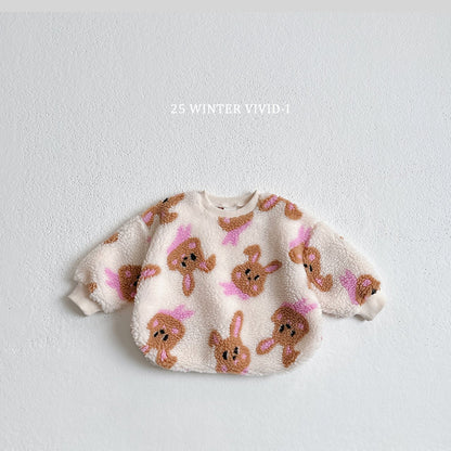 Wool pattern sweatshirt
