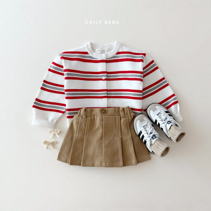 Multi-striped cardigan