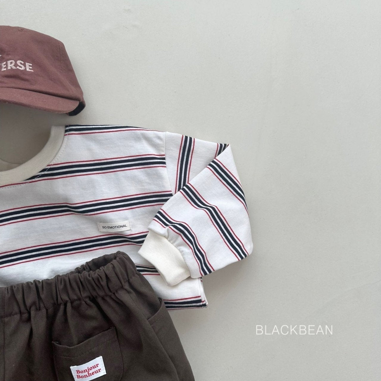 Emotional striped top
