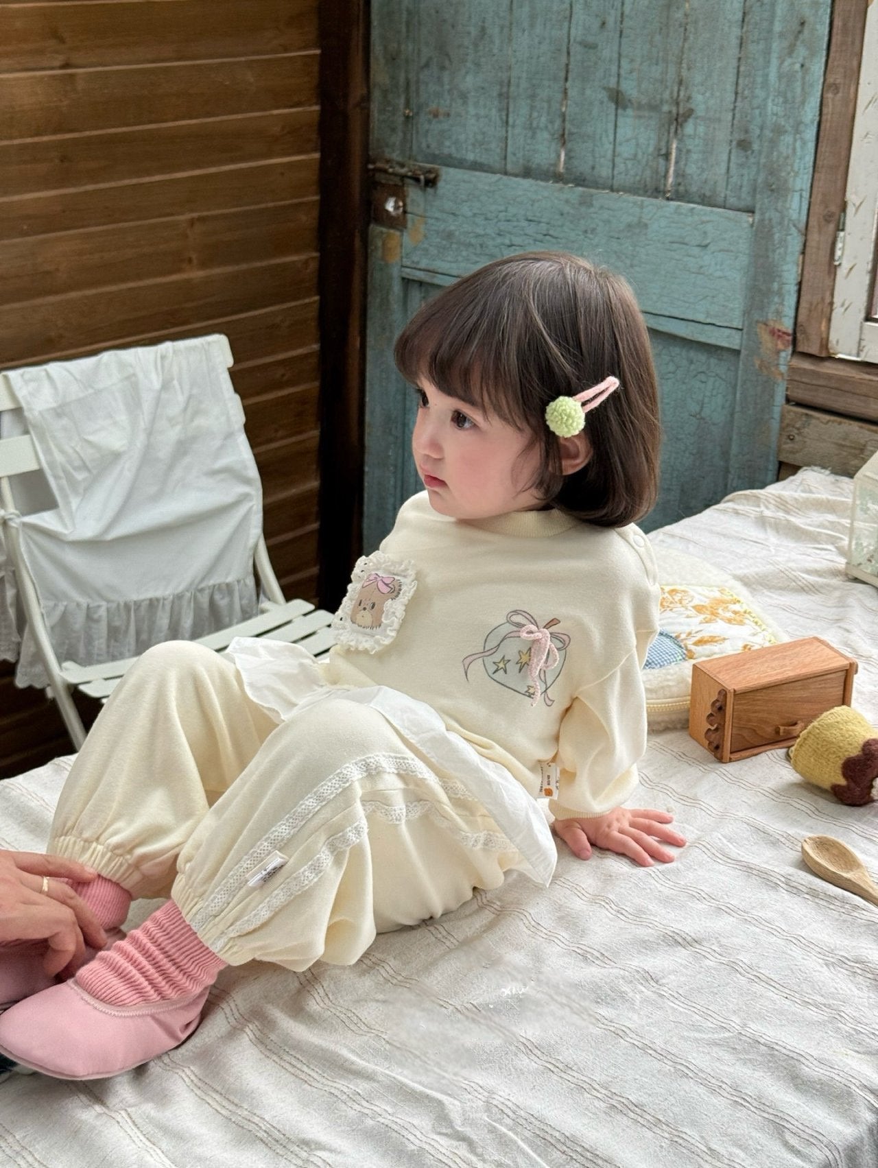Bubble cream jogger set