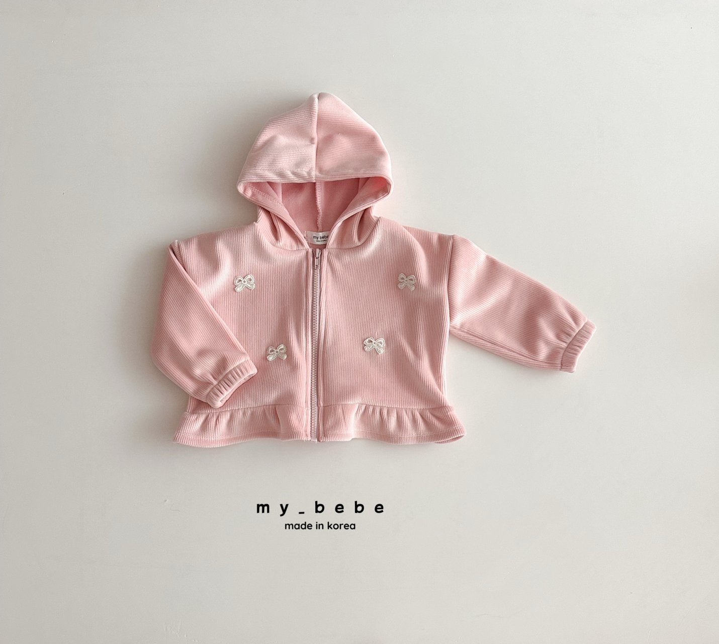Velour frill zip up