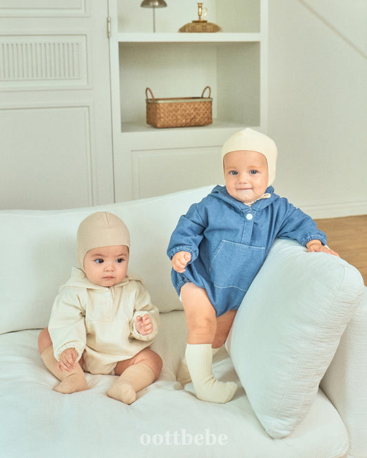 Stitched hoodie onesie