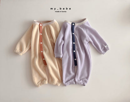 Snap fleece body suit