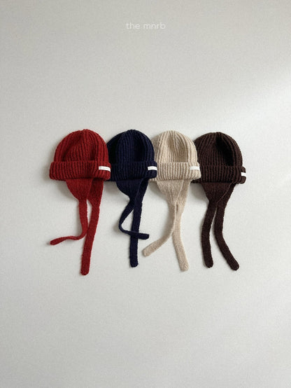 Ear flap round beanie